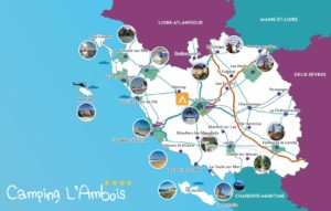 Carte activités Vendée camping 